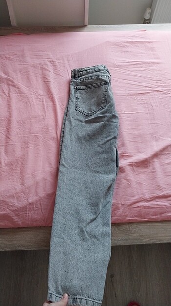 28 Beden gri Renk Mom jean