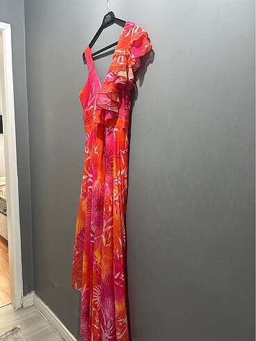Versace Renkli uçuş elbise