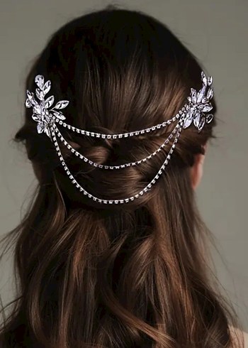 Accessorize #zincirli #gelin#saç#akseauarı