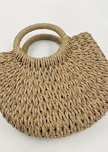 Guess Bohem Açıkkahve Hasır El Çantası