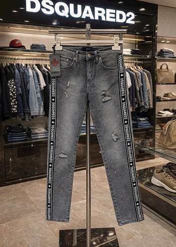 DSquared2 Gri Seritli Kot Pantolon
