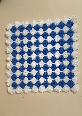 Renkli Örgü Banyo lif Seti - Görsel 7