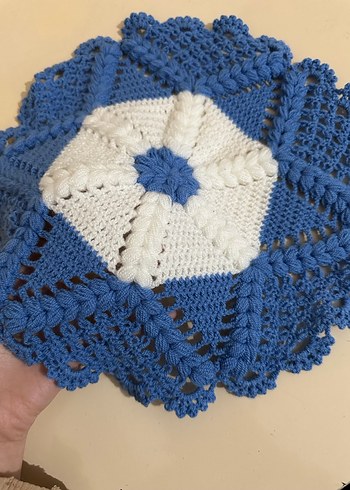 Renkli Örgü Banyo lif Seti - Görsel 10