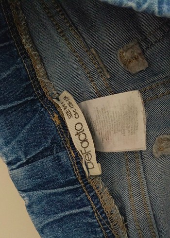 Kızlar için Mavi Regular Fit Denim Pantolon - Görsel 2