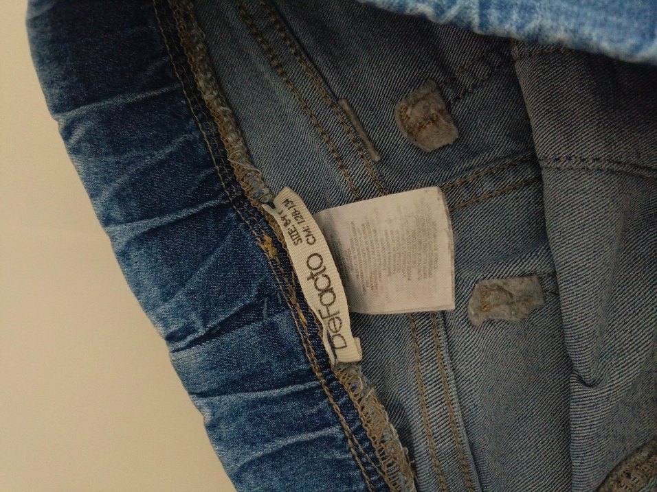 Kızlar için Mavi Regular Fit Denim Pantolon - Görsel 2