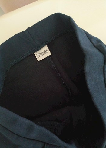 Lacivert çocuk Ön dikişli Kumaş tayt - Görsel 2