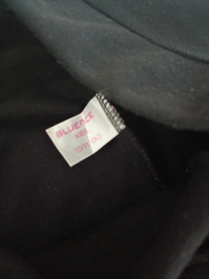 Siyah çocuk Yüksek Bel İspanyol Paça Pantolon - Görsel 2