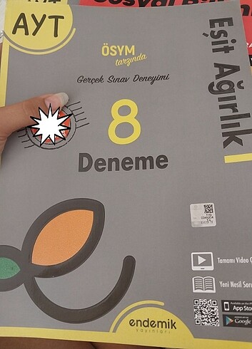 Ayt endemik esit agirlik denemesi 8 tane var icind3