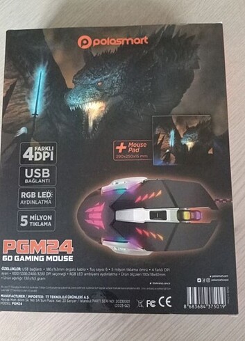 Beden Oyuncu mouse ve pad