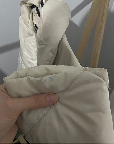 m Beden beyaz Renk Oversize kapitone mont