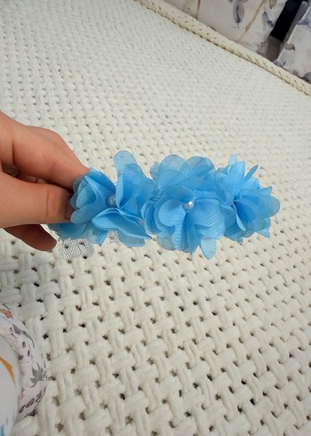 Mavi Fırfırlı lohusa taç - Görsel 2