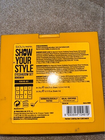  Beden Renk Show your style far paleti