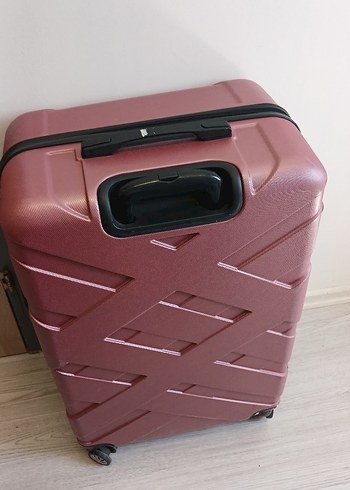Bordo Fermuarlı Erkek Valiz