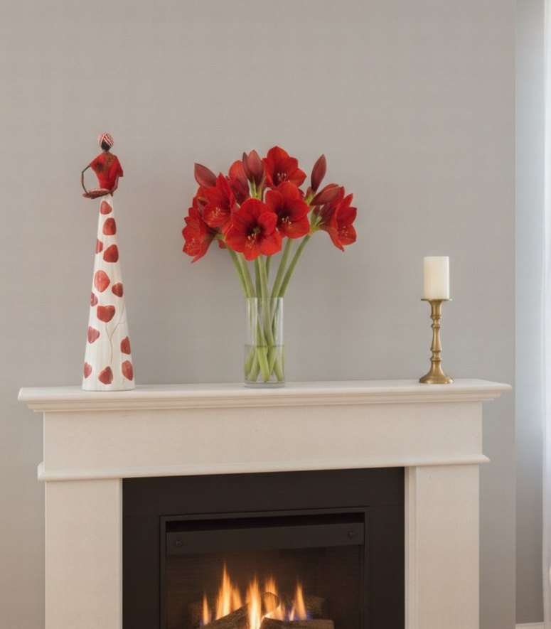 Afrikalı kadın biblo, dekoratif aksesuar - Görsel 5