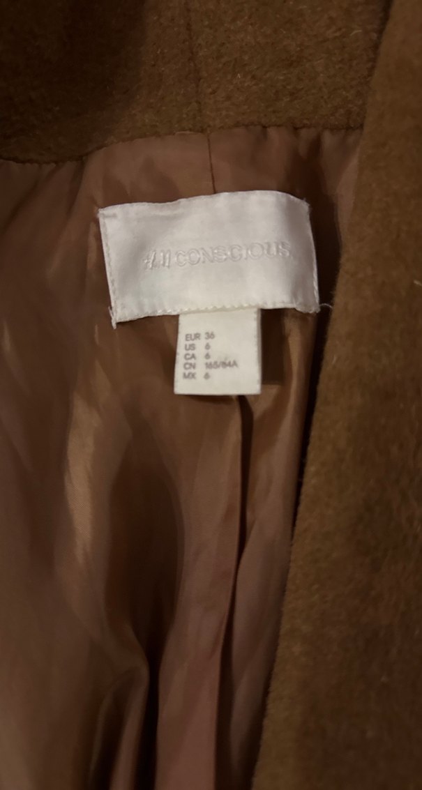 Kahverengi Kadın Kaban Kürk Detaylı - Görsel 2