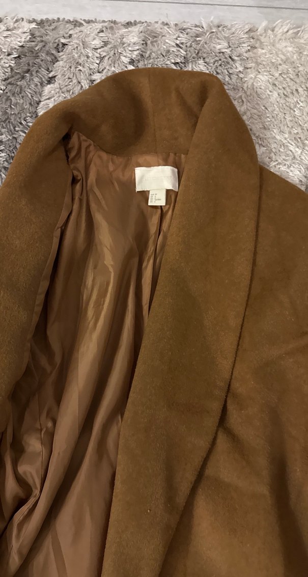 Kahverengi Kadın Kaban Kürk Detaylı - Görsel 3