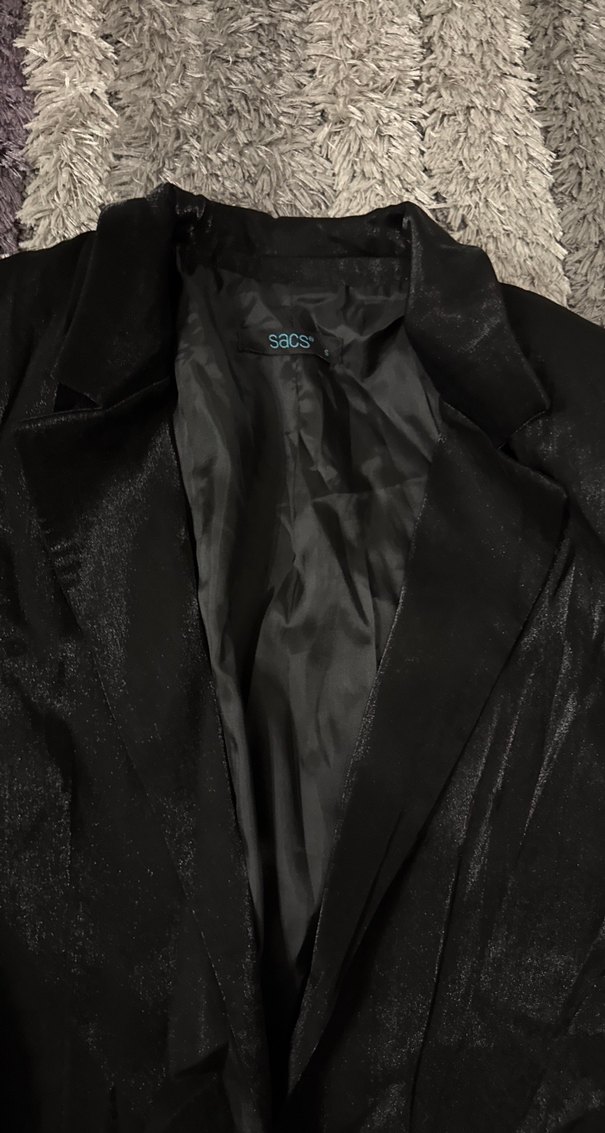 Siyah Kadın Blazer - Görsel 3