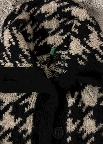 Kürklü Desenli Midi Kadın Hırka - Görsel 2