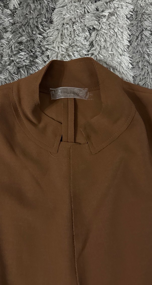 Kadın Kahverengi Uzun Kollu blazer - Görsel 2