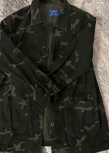 Düğmeli Kamuflaj Desenli Kadın Ceket - Görsel 3