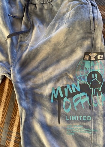 Gri Batik Desenli unisex eşofman - Görsel 5