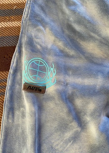 Gri Batik Desenli unisex eşofman - Görsel 4