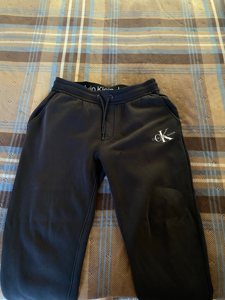 Siyah Calvin Klein Fermuarlı Erkek Eşofman Altı - Görsel 2