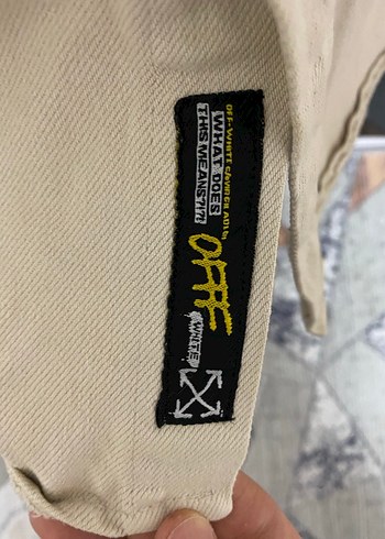 Off white kot çeket erkek - Görsel 4