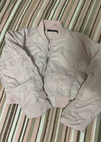 Düğmeli pembe ceket - Görsel 2