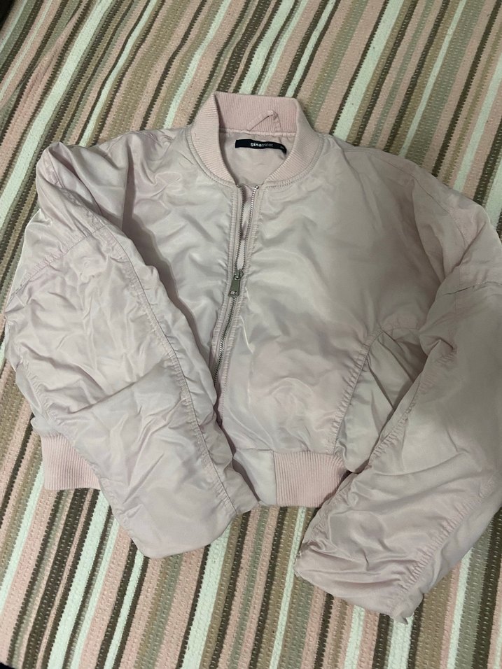 Düğmeli pembe ceket - Görsel 2