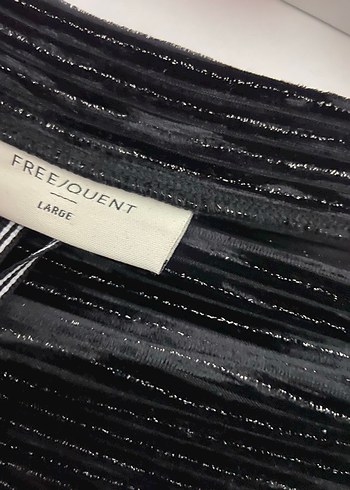 Siyah Desenli Uzun Kollu Örme Kadın Kazak - Görsel 6