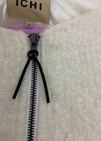 Beyaz Kürklü Kadın Ceket - Görsel 4