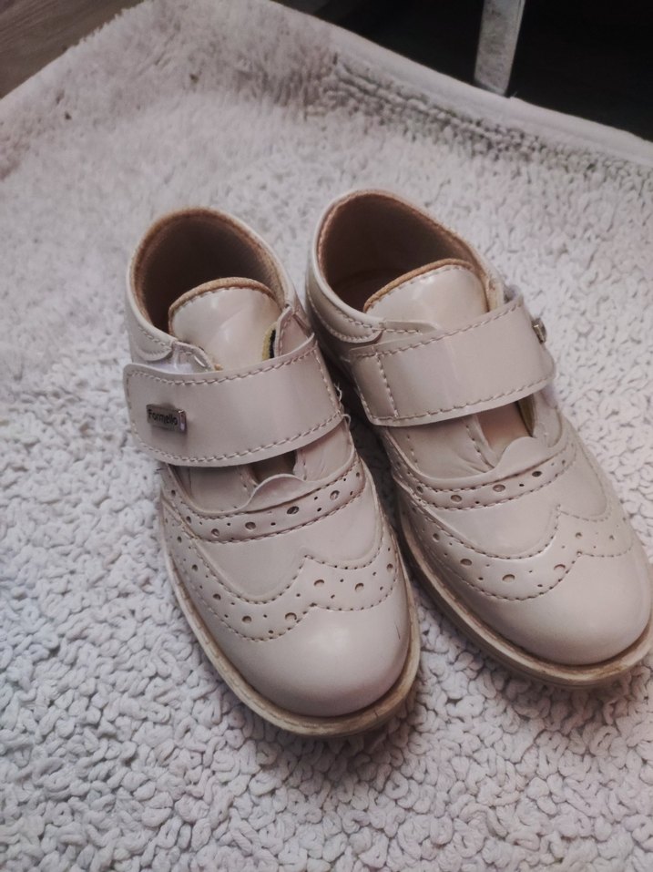 Beyaz Tokalı Erkek Çocuk Özel Ayakkabı - Görsel 2