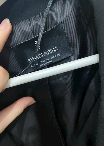 xl Beden siyah Renk Kadın Siyah Düğmeli Midi Blazer Ceket