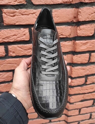 41 Beden Erkek Deri Sneakers