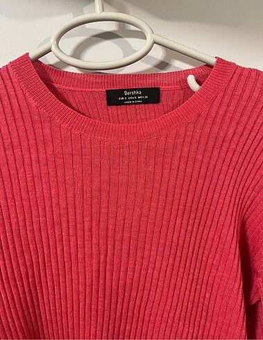 s Beden pembe Renk Bershka Kazak