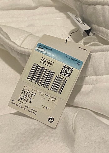 Nike club fleece beyaz eşofman altı - Görsel 3