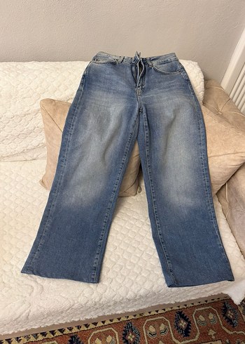 Geniş Kesim Kadın Denim Pantolon