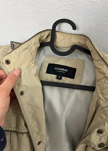 Bej Erkek Keten Kemerli Ceket - Görsel 2