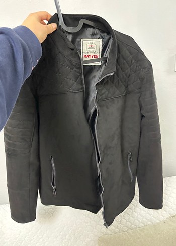 Erkek Siyah Fermuarlı Biker Ceket - Görsel 3