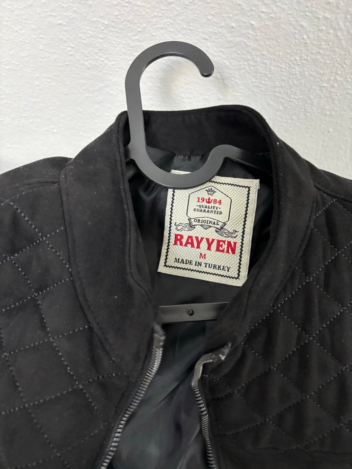 Erkek Siyah Fermuarlı Biker Ceket - Görsel 2