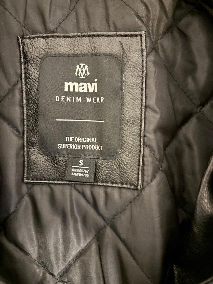 Kadın Siyah Deri Biker Ceket - Görsel 2