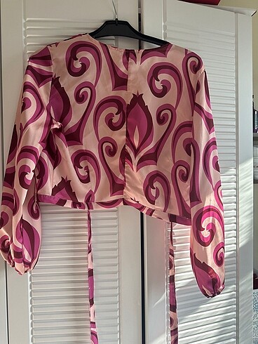 Setre orkide crop gömlek - Görsel 2