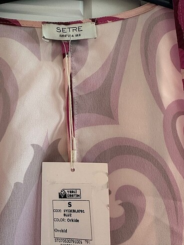 Setre orkide crop gömlek - Görsel 4