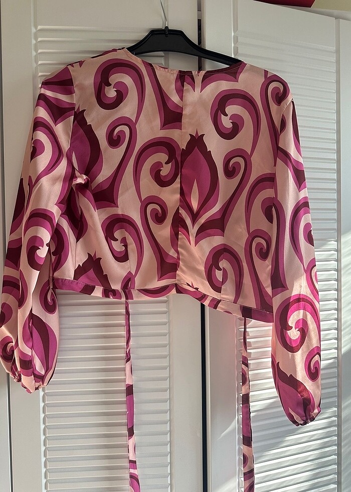 Setre orkide crop gömlek - Görsel 2