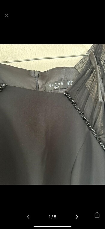 Setre Siyah Tulum - Görsel 7