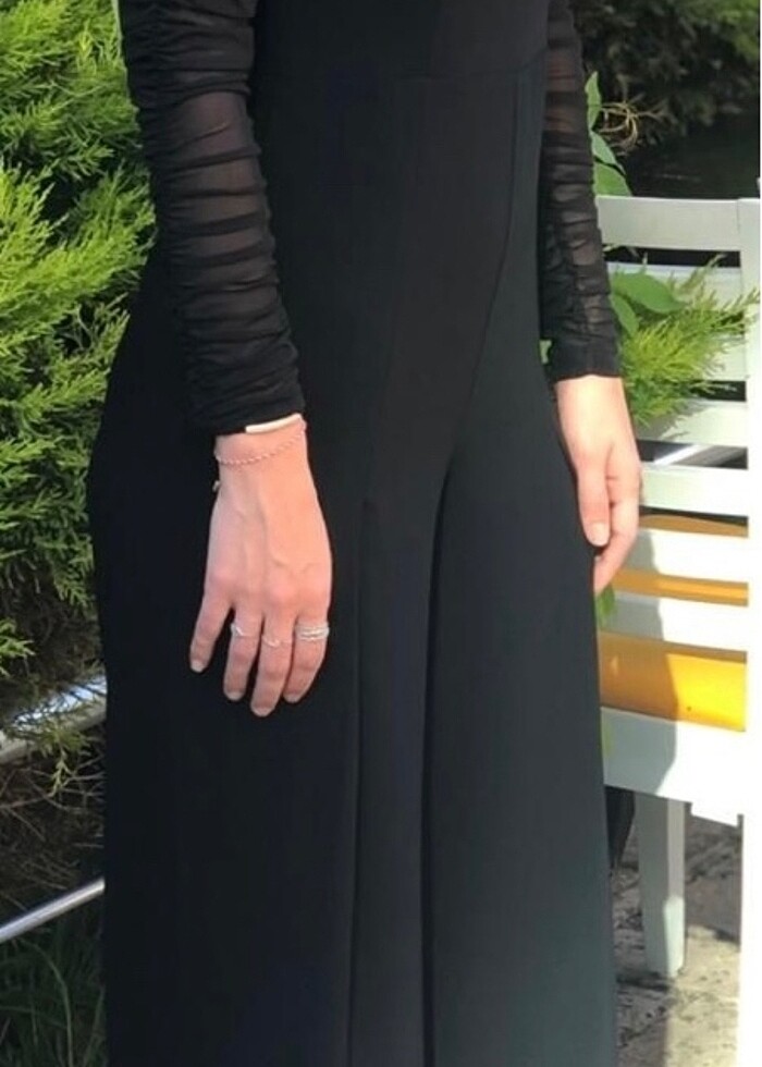 Setre Siyah Tulum - Görsel 4