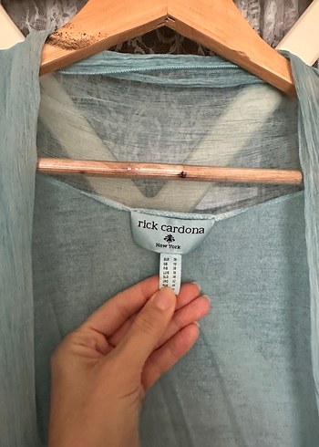 Mavi Bohem Uzun Kollu Kadın Hırka - Görsel 4