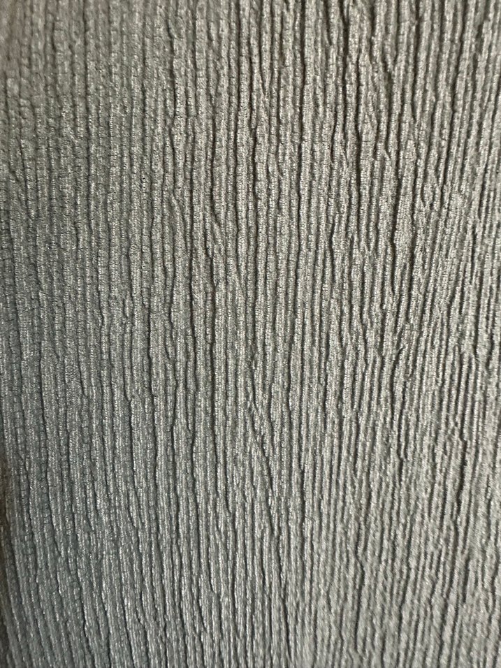 Su yeşili Uzun Piliseli Keten Etek - Görsel 3