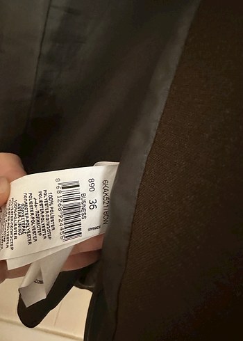 Haki Yşeil Kadın Midi Blazer Ceket - Görsel 3